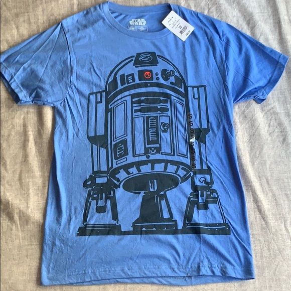 Disney STAR WARS R2-D2 Grey T-Shirt NWT